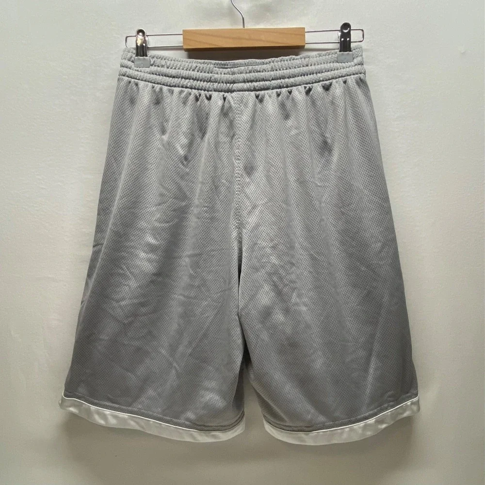 Nike Basketball‎ Shorts Men's Small Grey Mesh White 10